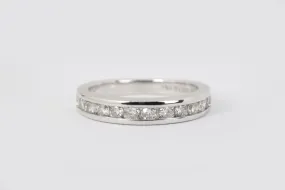 14k White Gold 0.40ctw Diamond Wedding Band Size 5 (3.30g.)