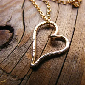 14Kt Gold Heart Valentine Layering Necklace