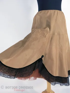 50s Crinoline Skirt in Mocha - sm, med, lg