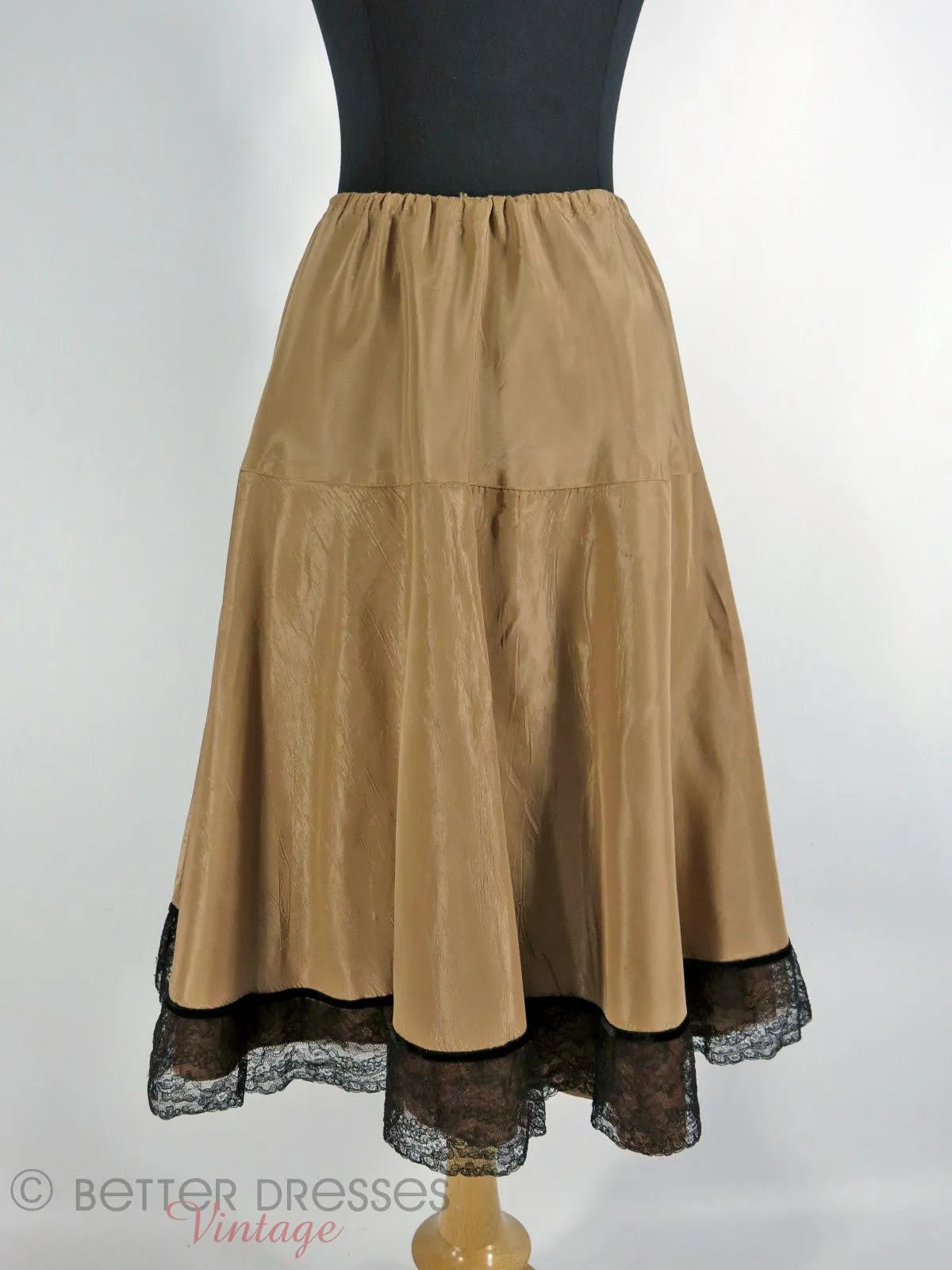 50s Crinoline Skirt in Mocha - sm, med, lg