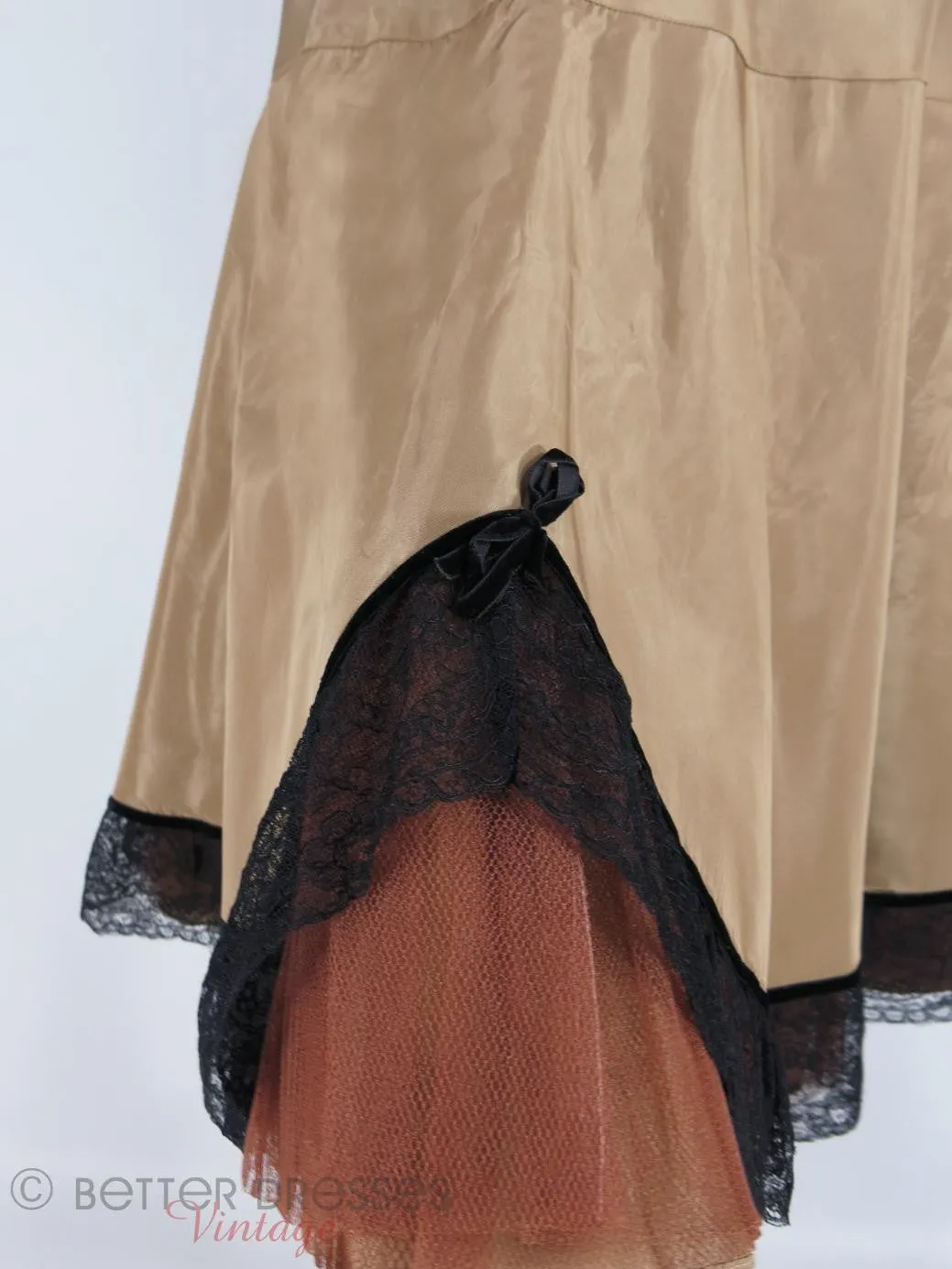 50s Crinoline Skirt in Mocha - sm, med, lg