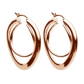 A Najo Strudel Rose Gold Hoop Earrings