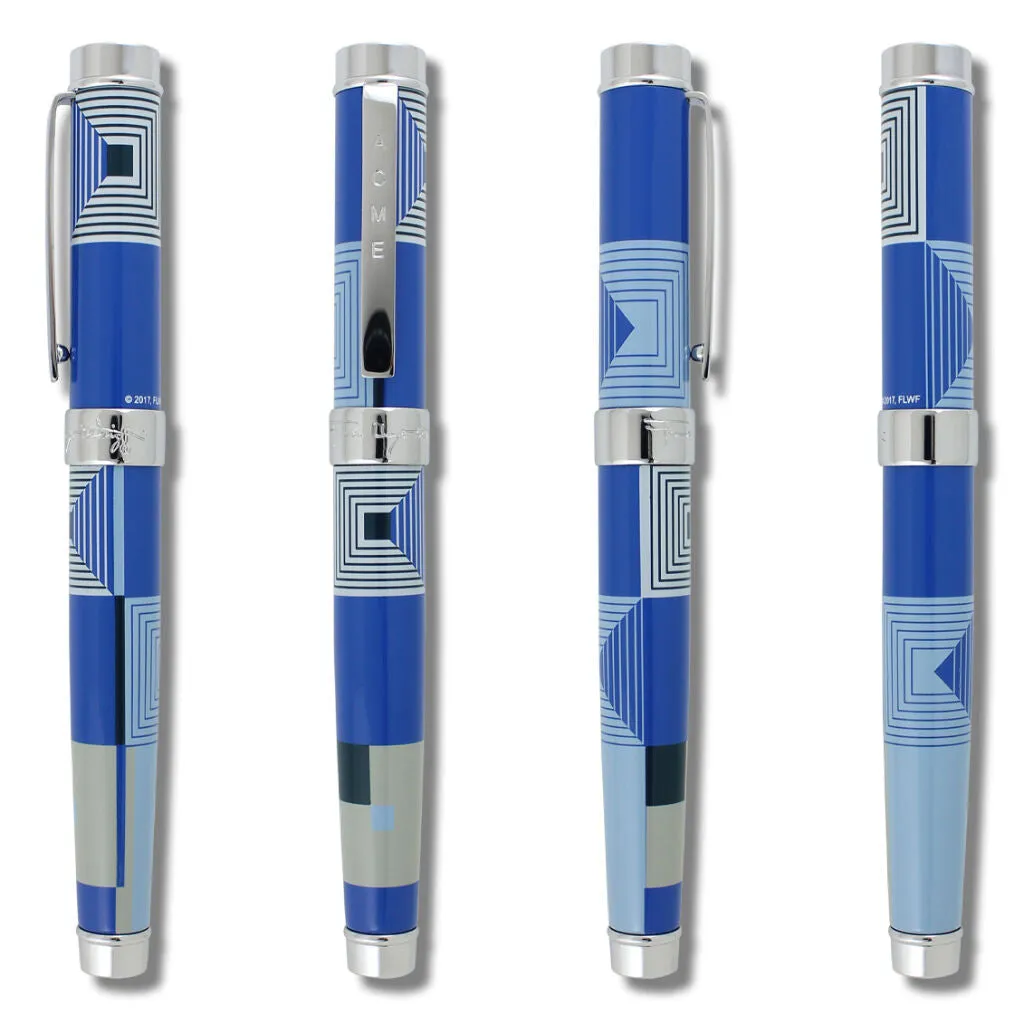 ACME Biltmore Blue Roller Ball Pen Frank Lloyd Wright