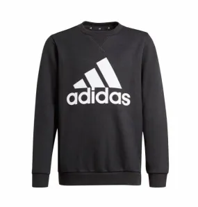 Adidas Children's crewneck sweatshirt in brushed cotton IC6117 black