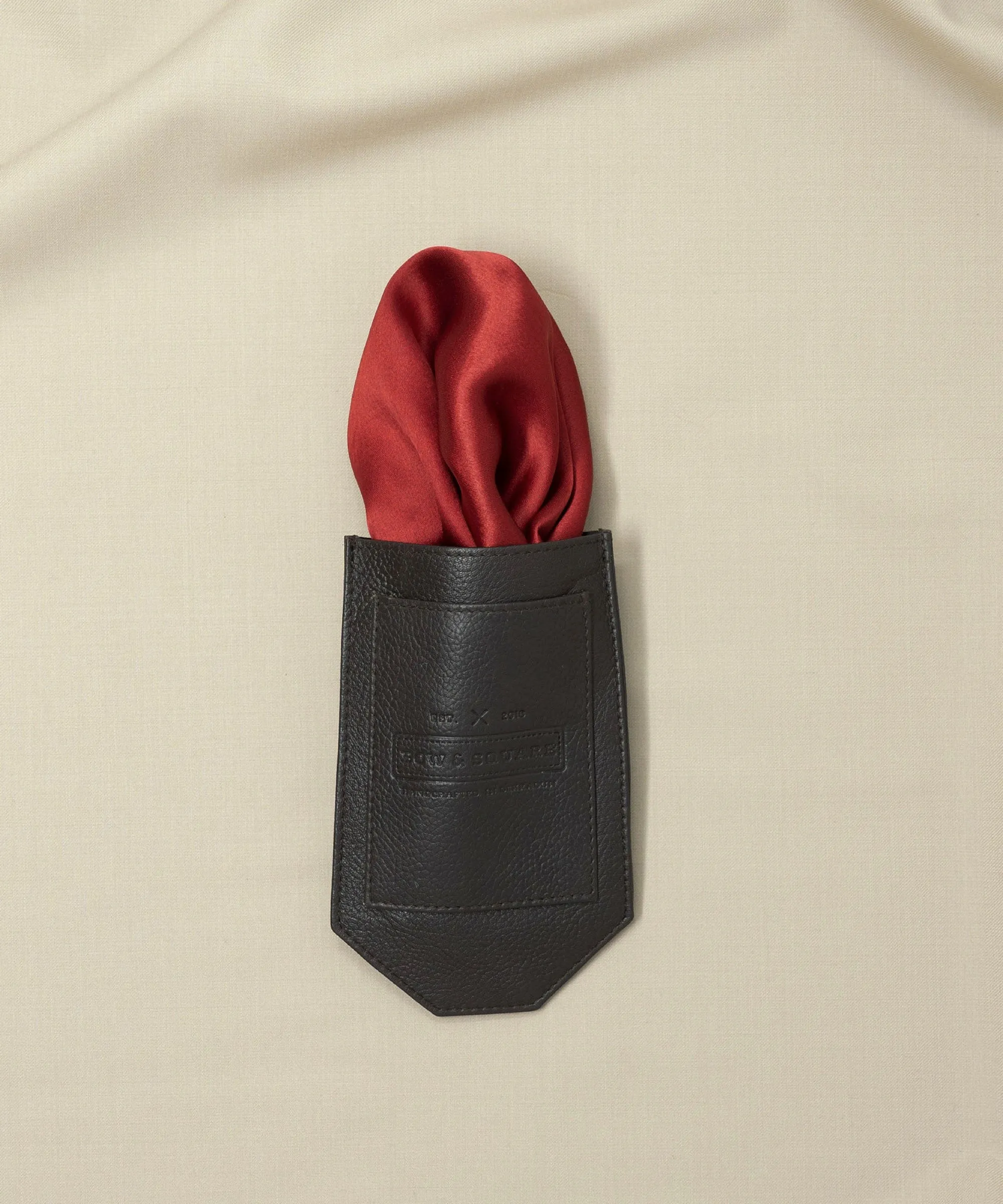 After 8  Red Pocket Square