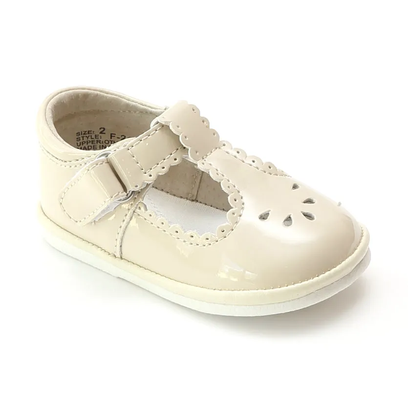 Angel Baby Girls Scalloped T-Strap Mary Janes