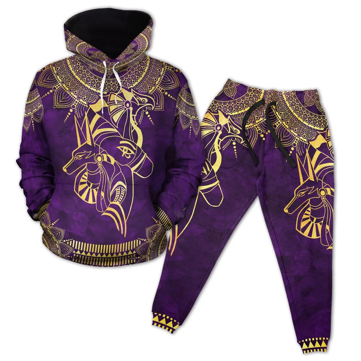 Anubis & Horus 2 All-over Hoodie and Joggers Set