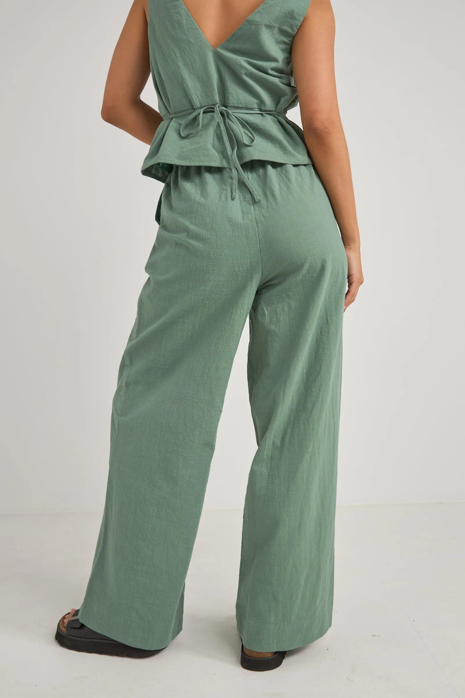 Aruba Drawstring Pant Teal