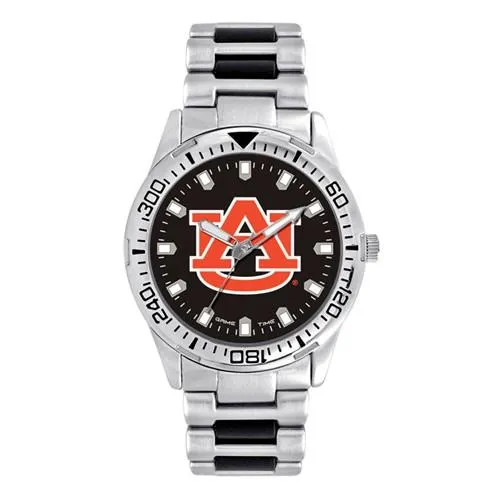 Auburn University Logo Mens Heavy Hitter Watch - Bracelet - Color Logo