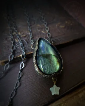 Avalon ~ Labradorite & Star Gothic Arch Amulet