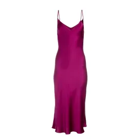 Berry Midi Slip Dress