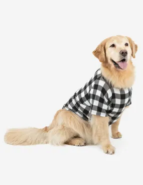 Big Dog Black & White Plaid Pajamas