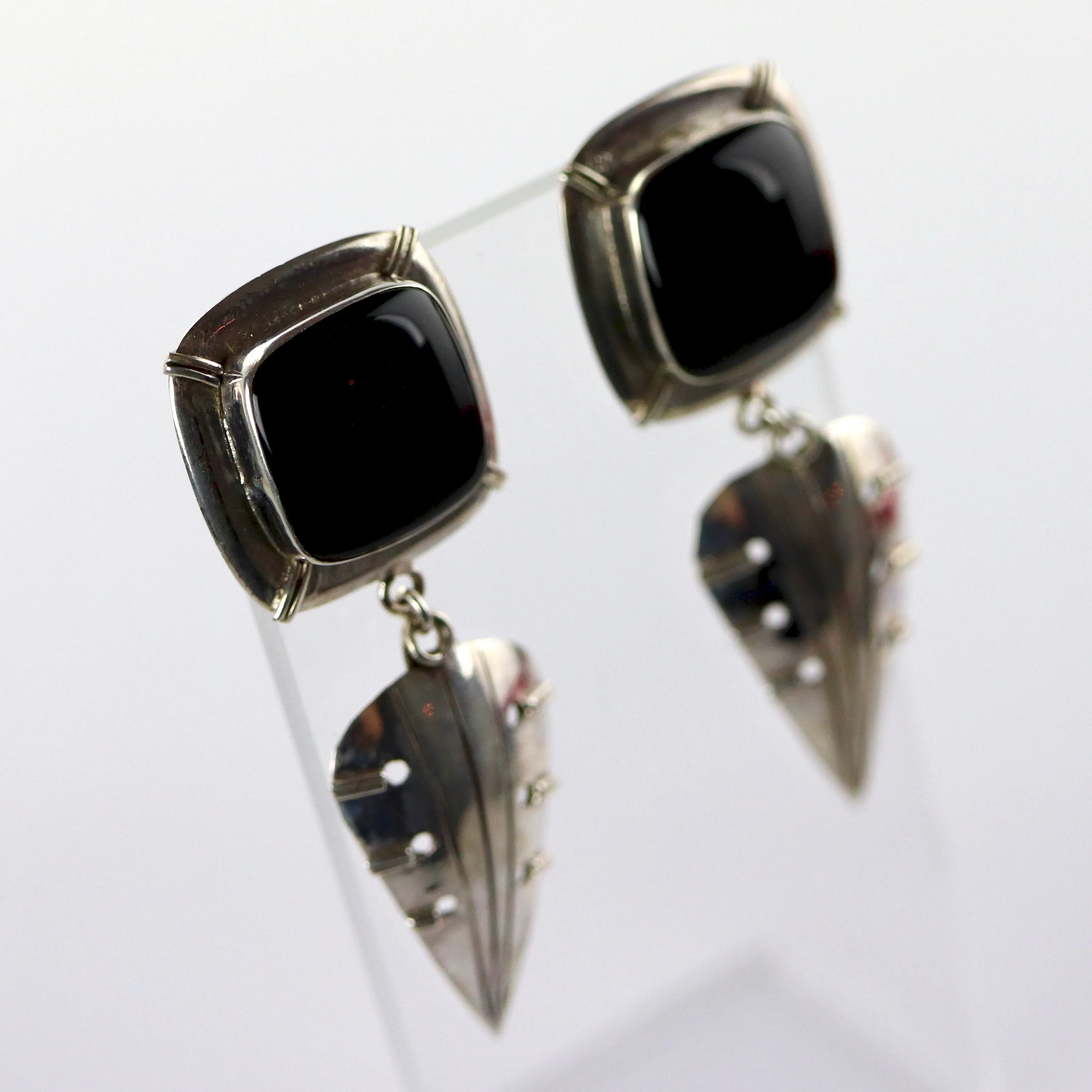 Birds of a Feather Onyx Earrings