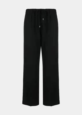 Black Drawstring Trousers