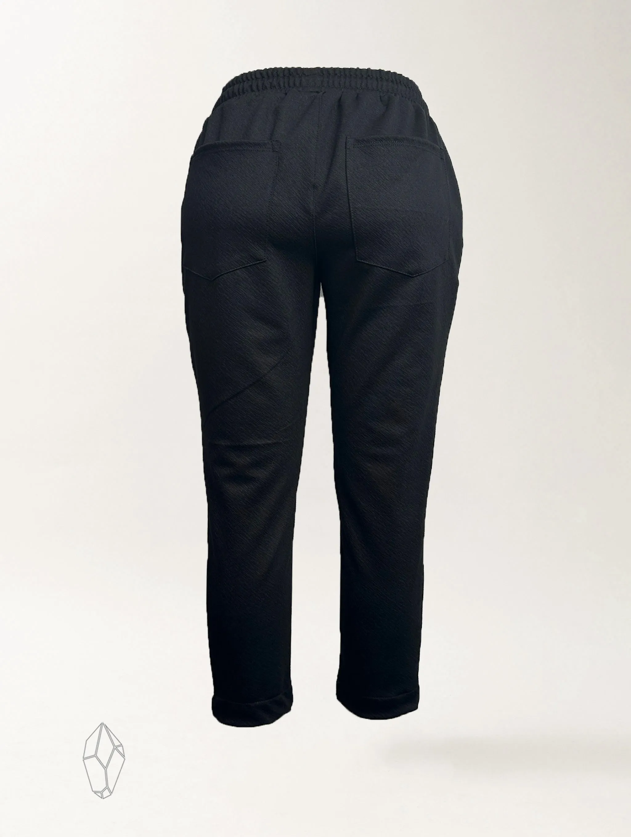 Brooklyn Pant - Black Bevel Ponte