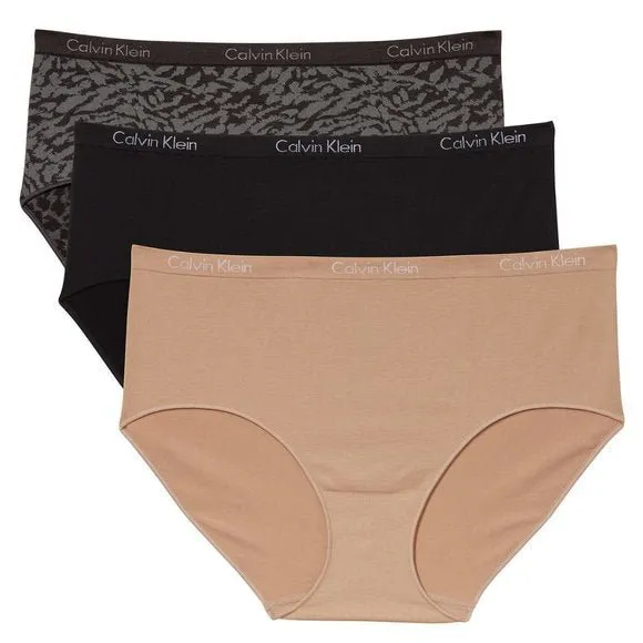 Calvin Klein Women's Stretch Seamless Modern Brief 3-Pack Panties