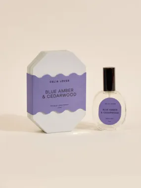 Celia Loves- Blue Amber & Cedarwood Linen Spray