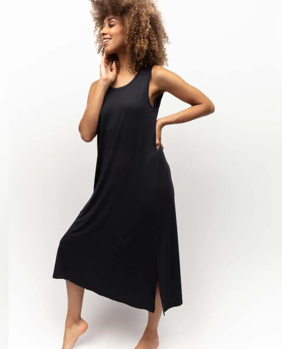 Charcoal Jersey Long Nightdress