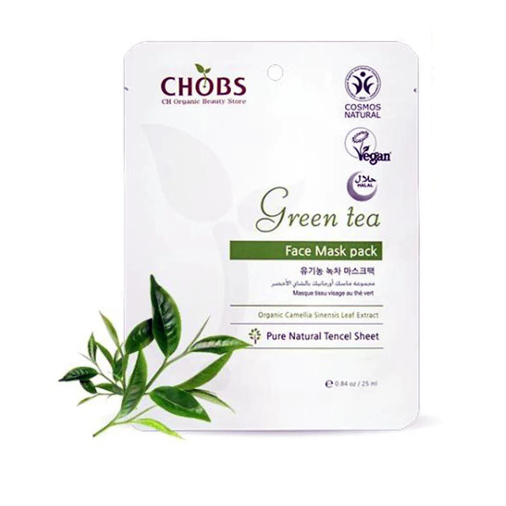 CHOBS Green Tea Face Mask pack