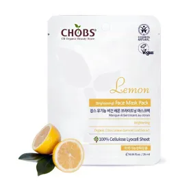 CHOBS Lemon Face Mask pack