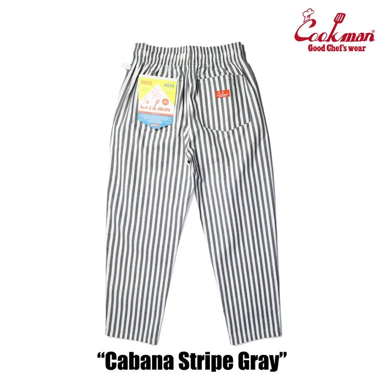 Cookman Chef Pants - Cabana Stripe : Gray