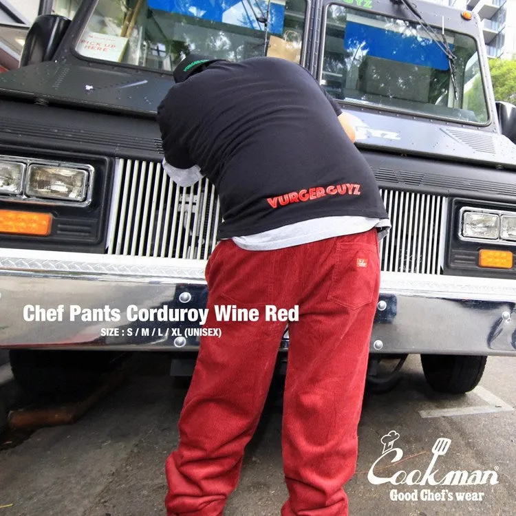 Cookman Chef Pants - Corduroy : Wine