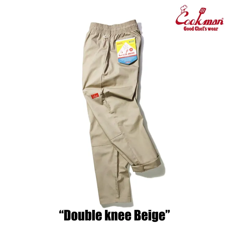 Cookman Chef Pants - Double Knee Ripstop : Beige