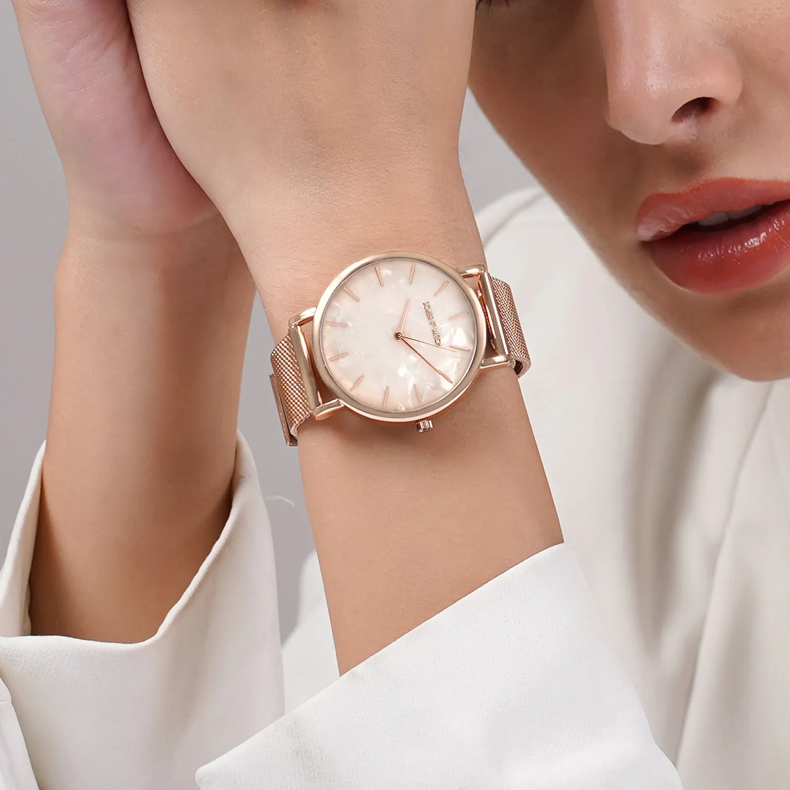 Copenhagen All Rose Gold Mesh Strap Watch