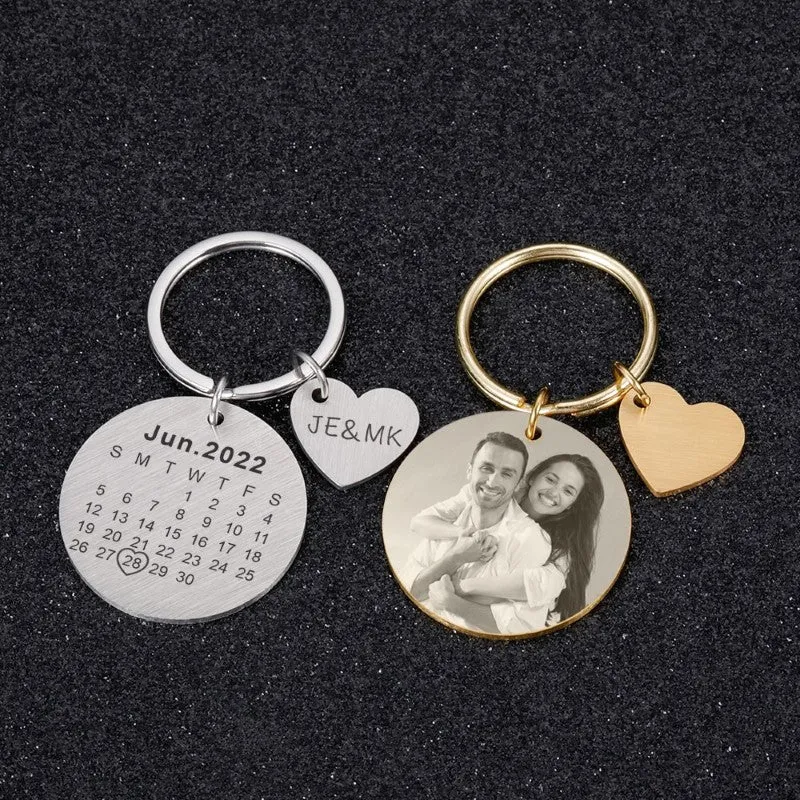 Customization Photo Stainless Steel Keychains