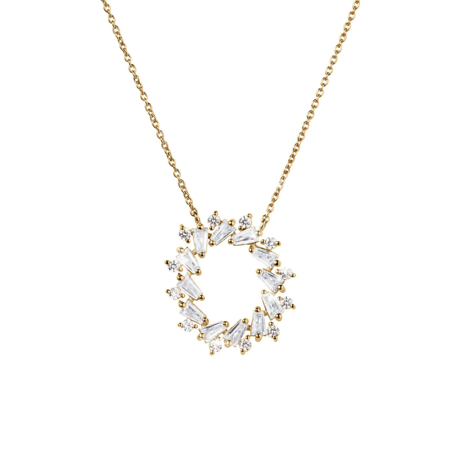 Endless Gems Circle Necklace