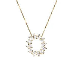 Endless Gems Circle Necklace