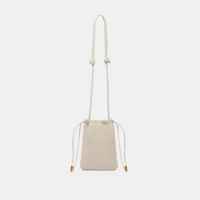 EVIE CROSSBODY POUCH IVORY PEBBLE LEATHER