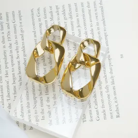 Extra Gold Link Earrings