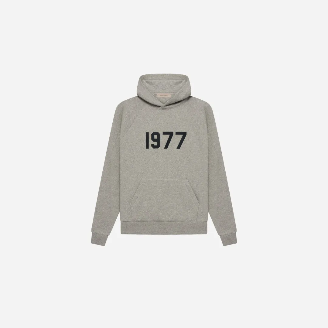 FEAR OF GOD ESSENTIALS 1977 DARKOATMEAL HOODIE