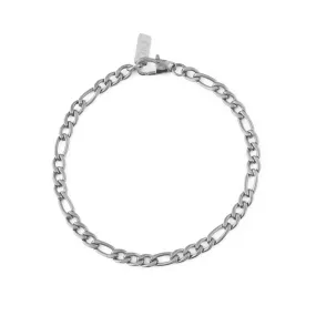 Figaro Chain Bracelet - Silver