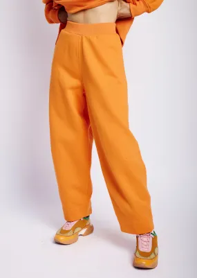 Fleece Joggers in Orange