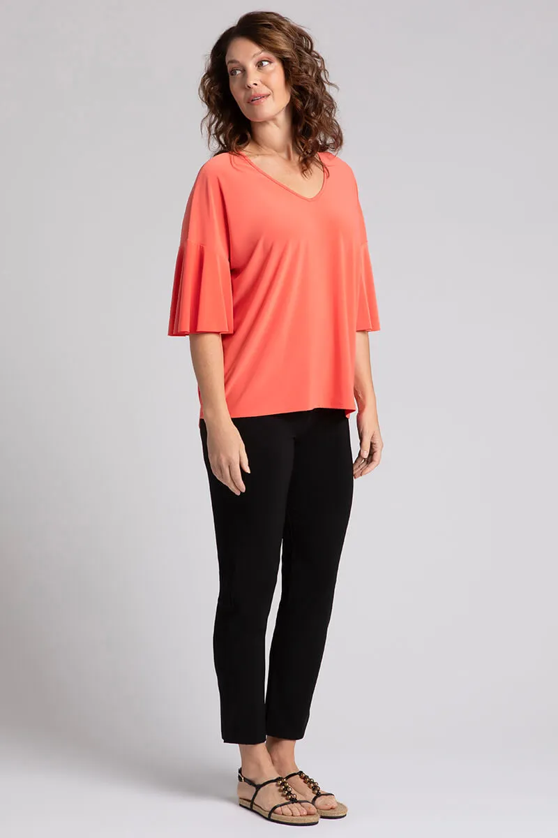 Flutter Dolman Top | Coral