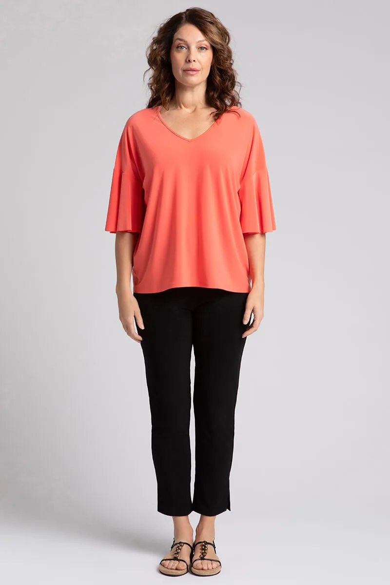 Flutter Dolman Top | Coral