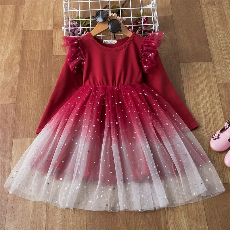 Girls Flower French Dress