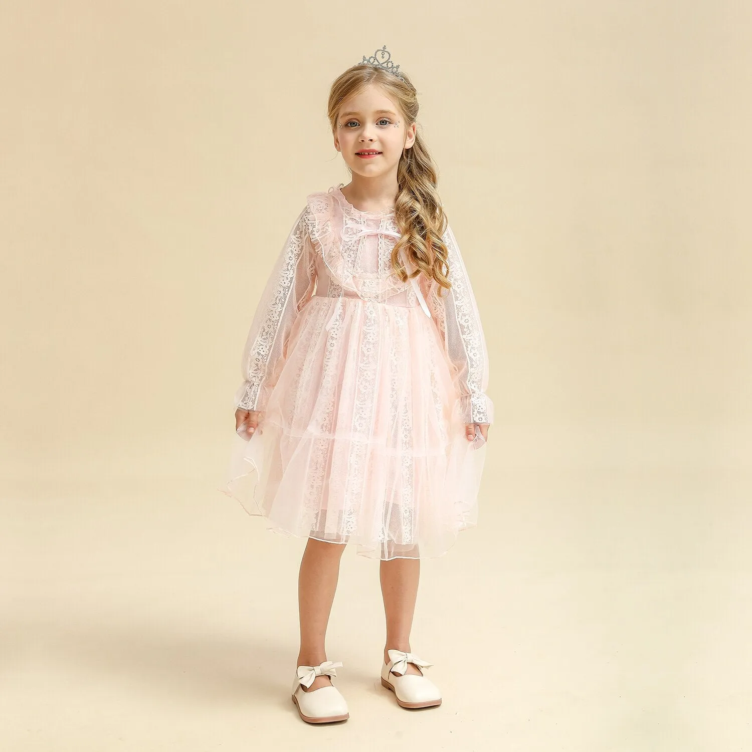 Girls Flower French Dress