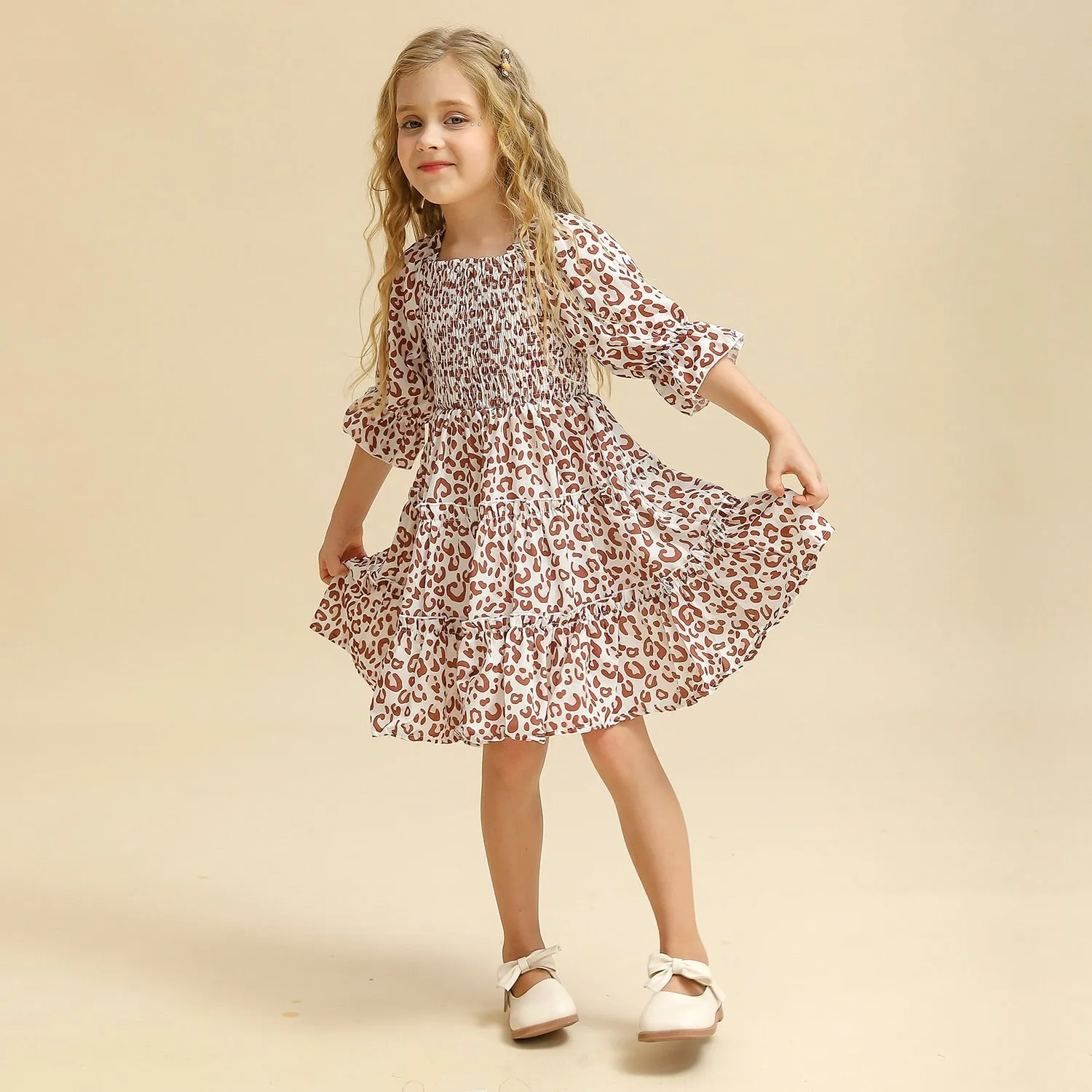 Girls Flower French Dress