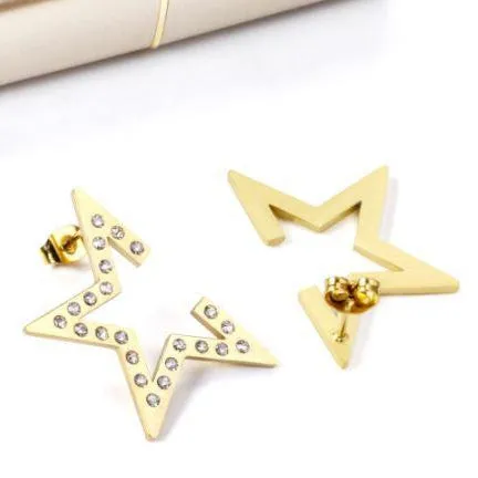 Glitz and Glamour Post Star Earrings