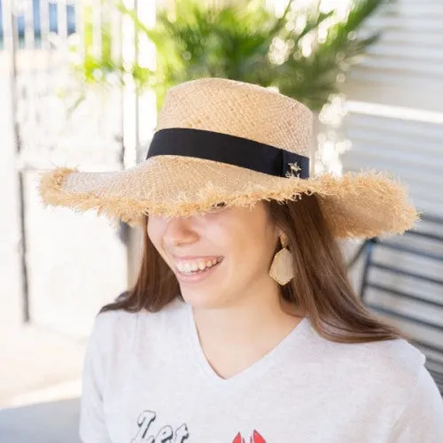 Hampton Sun Hat with Black Band