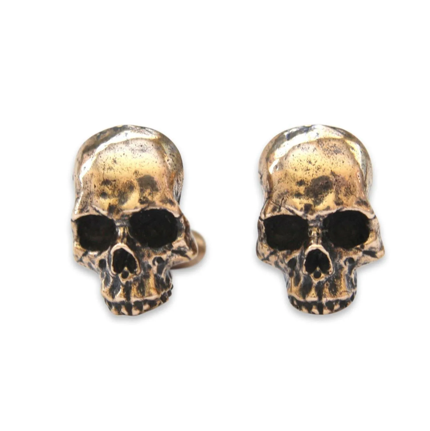 Human Skull Cuff Links