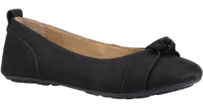 Hush Puppies Jada Knot Womens Leather Ballerina Shoe