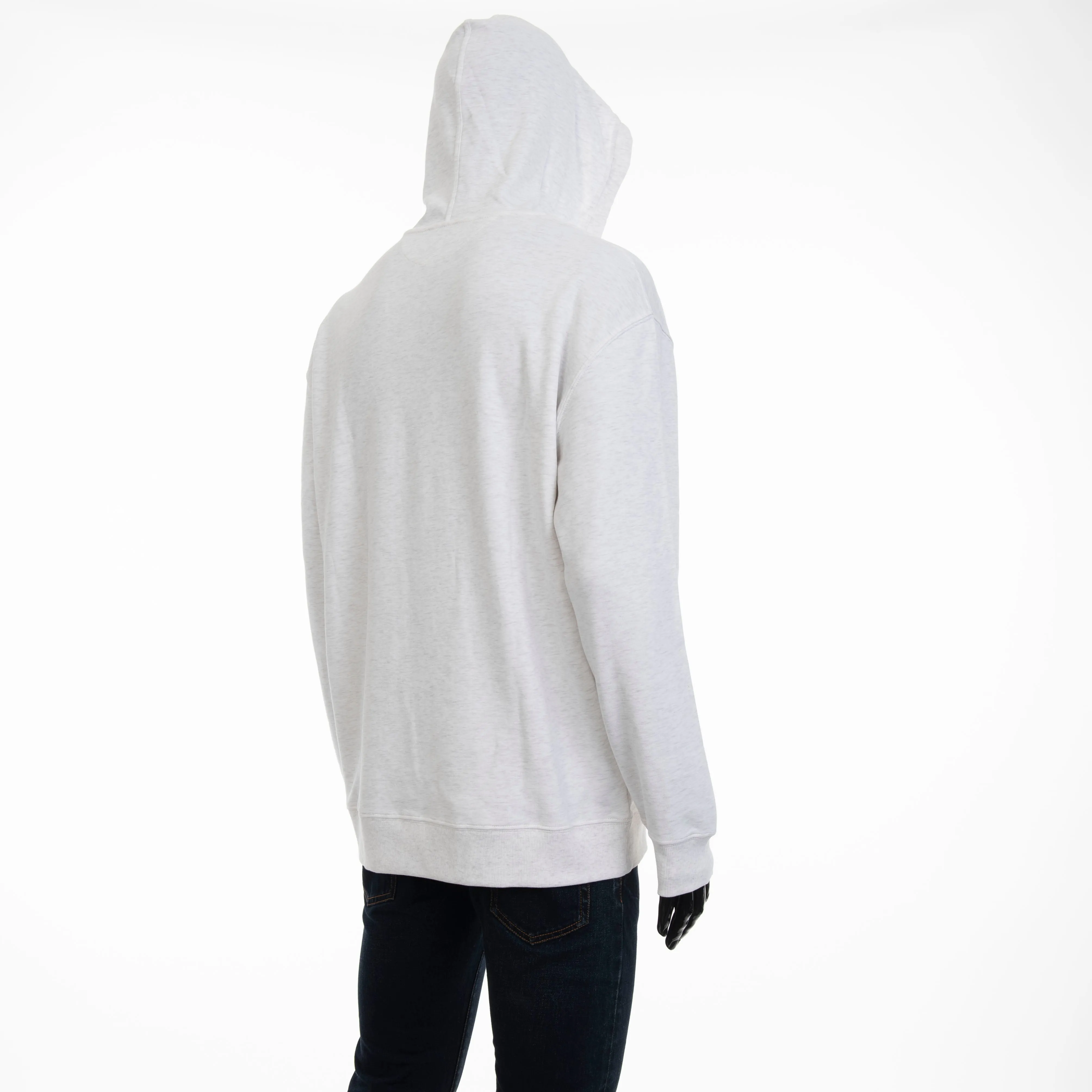 Ivory Techno Cotton French Terry Hooded Sweatshirt