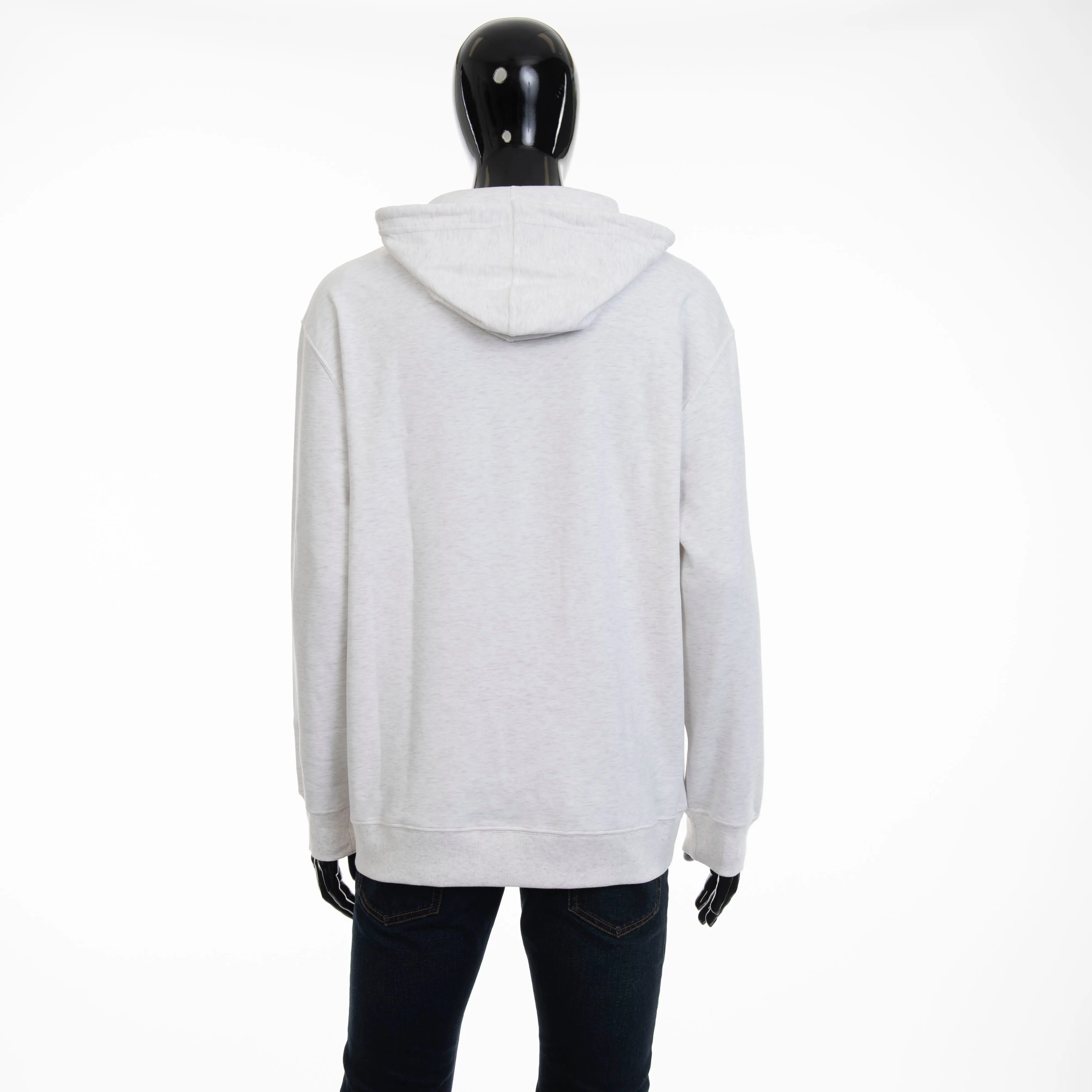 Ivory Techno Cotton French Terry Hooded Sweatshirt