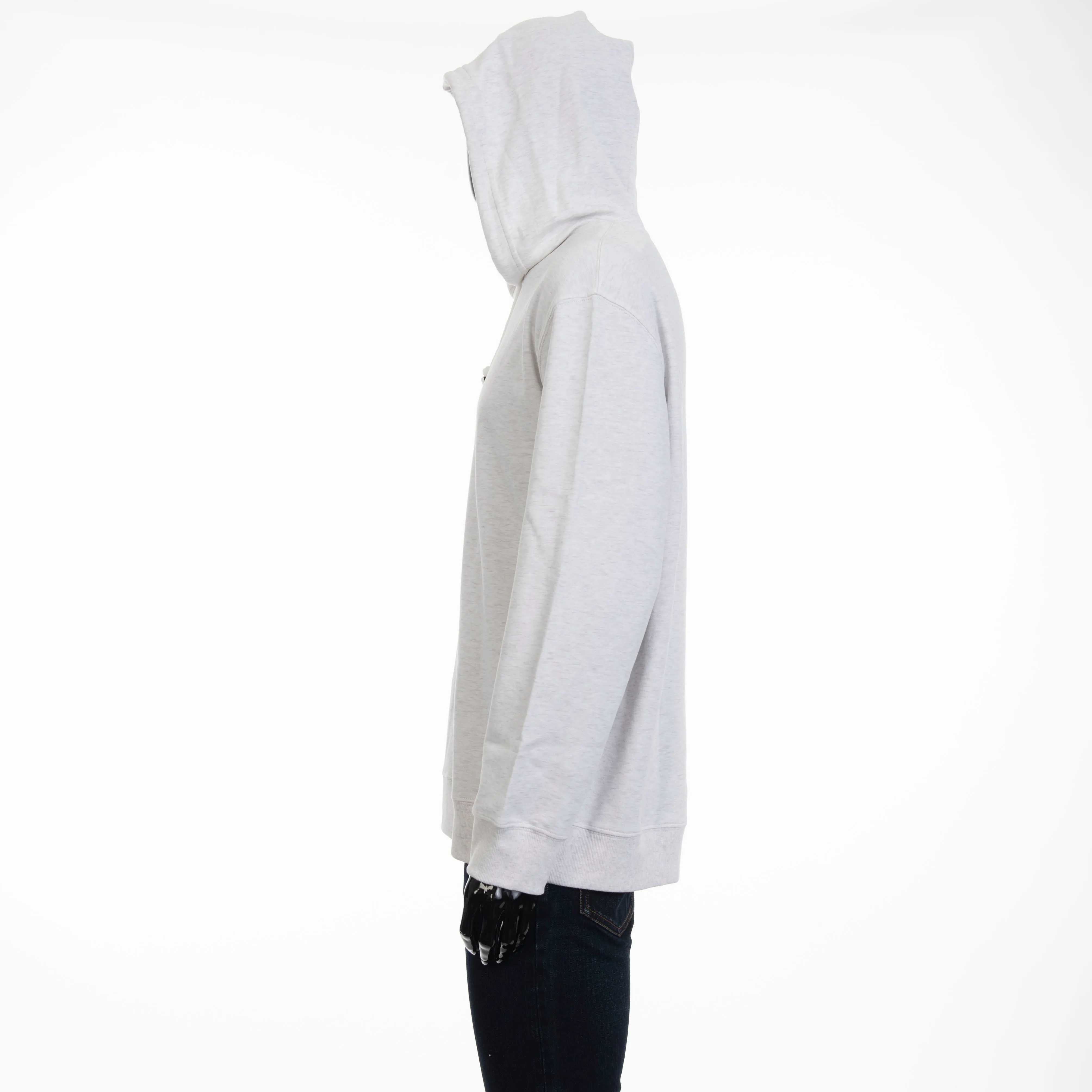 Ivory Techno Cotton French Terry Hooded Sweatshirt