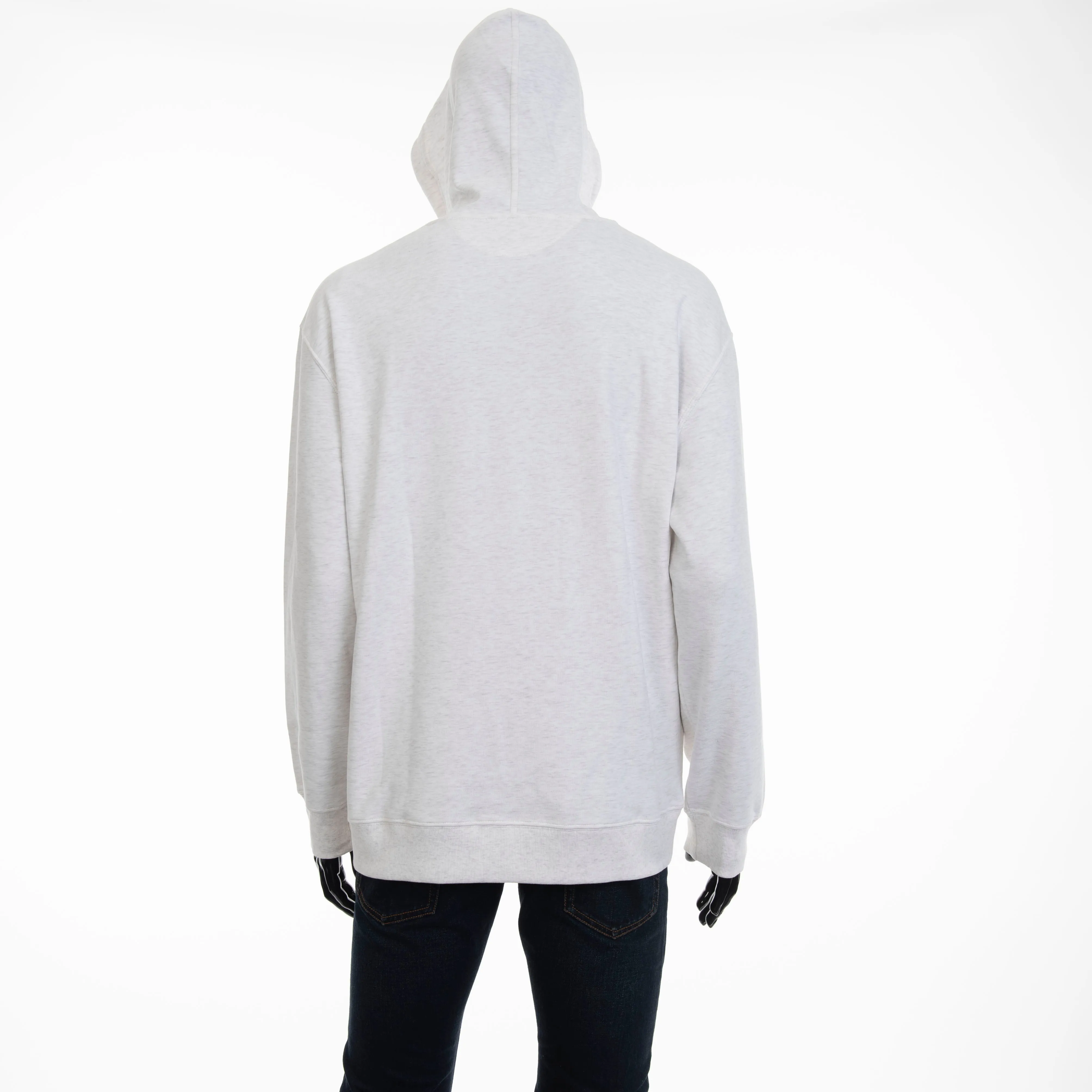 Ivory Techno Cotton French Terry Hooded Sweatshirt