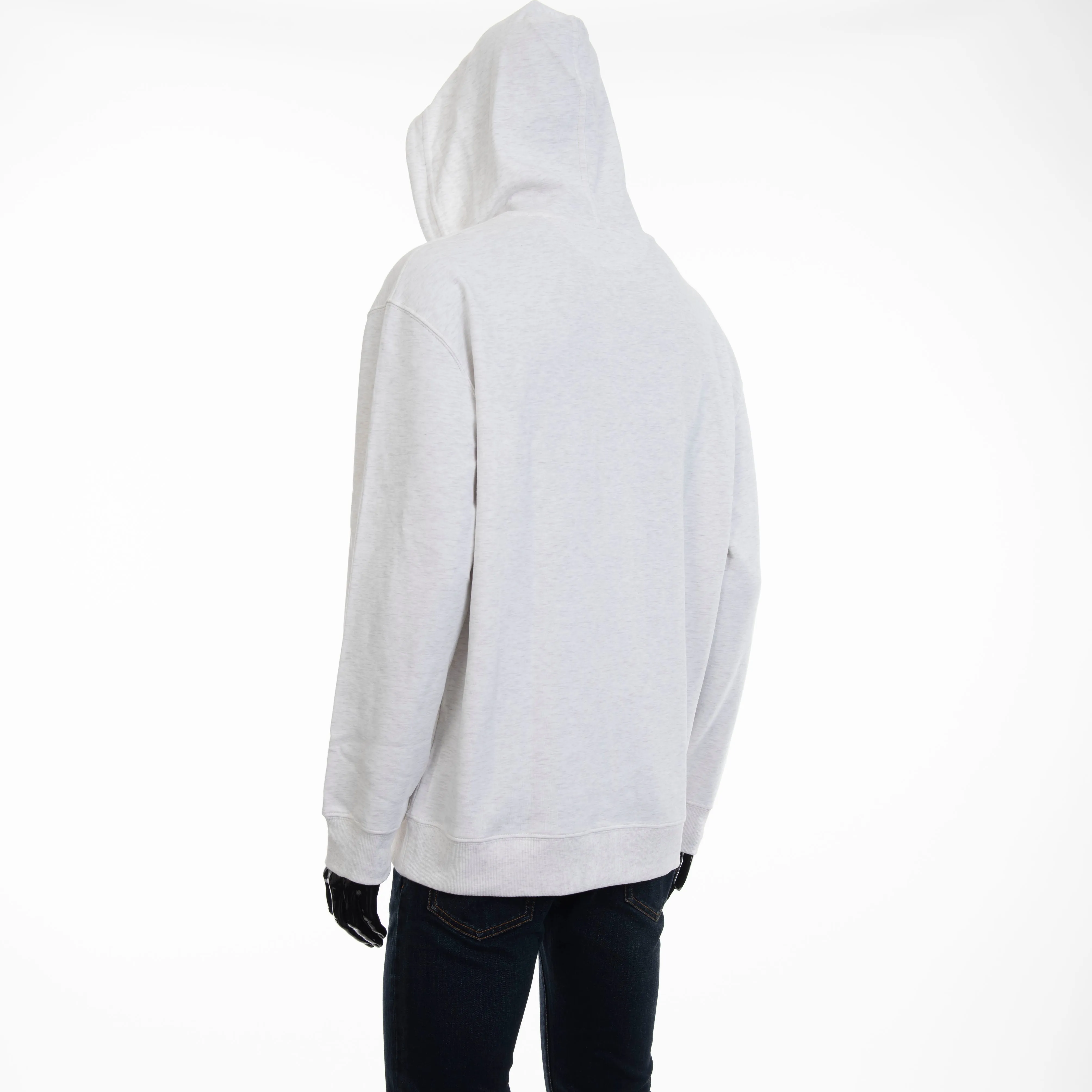 Ivory Techno Cotton French Terry Hooded Sweatshirt